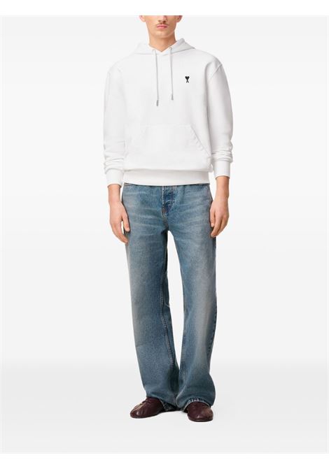 adc hoodie man white AMI PARIS | HSW764.730100